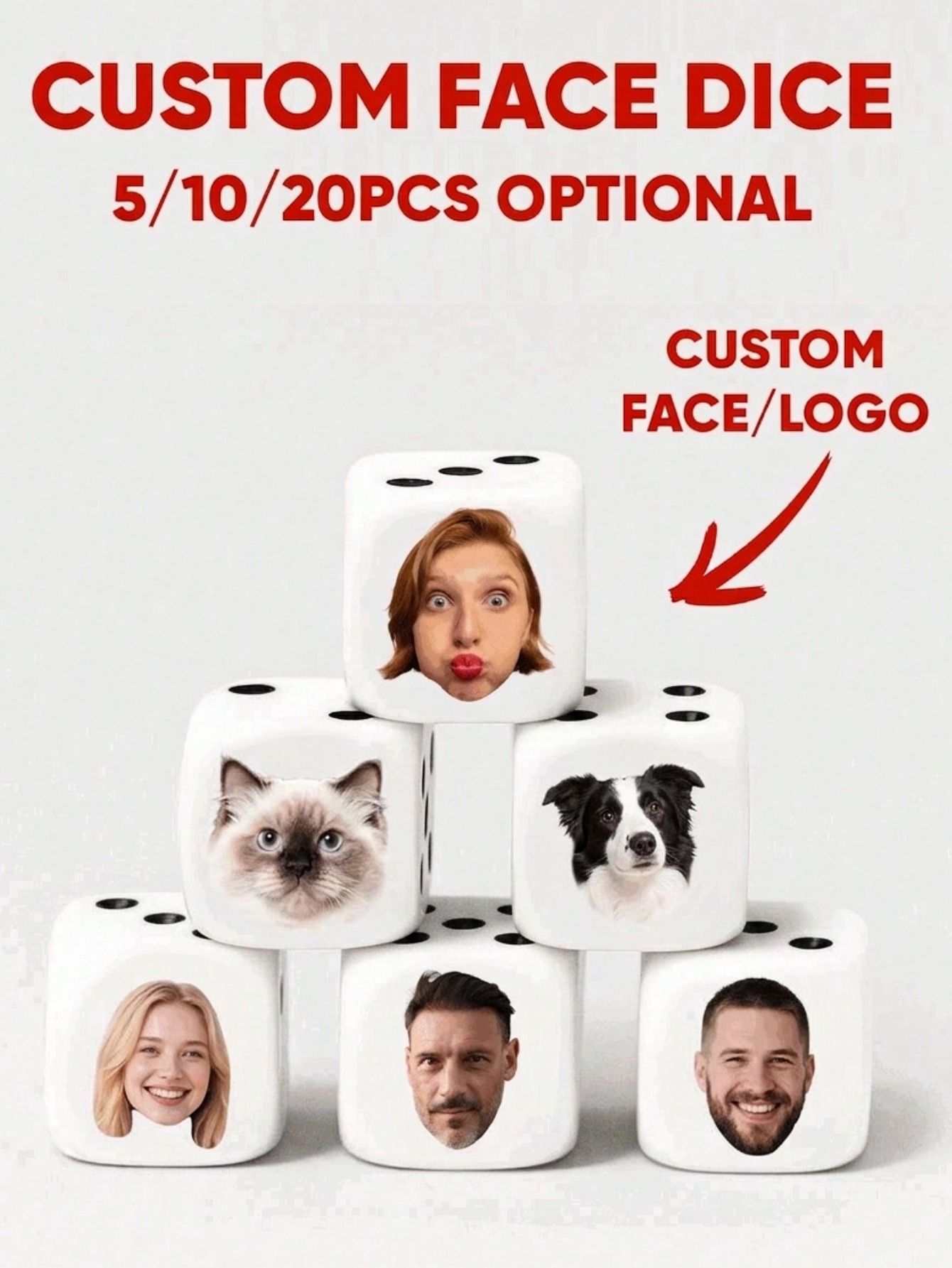 Custom Face Dice Personalized  - đánh giá và giá Baby Products Gift