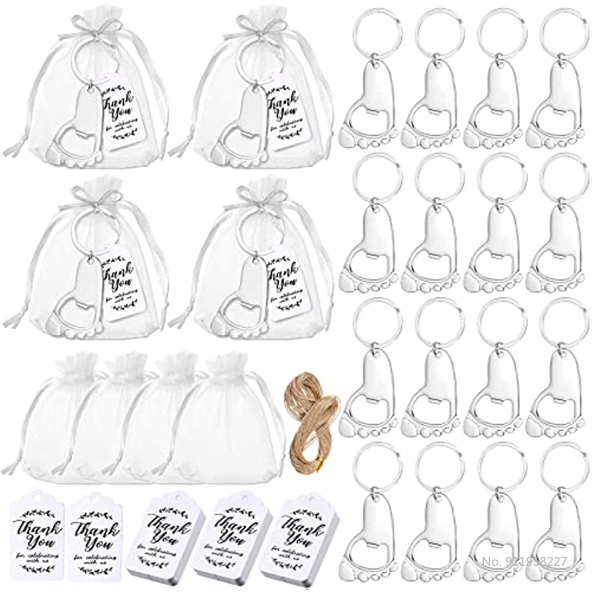 50-Piece Baby Footprint Key Ch - đánh giá và giá Zwitsal Baby Products
