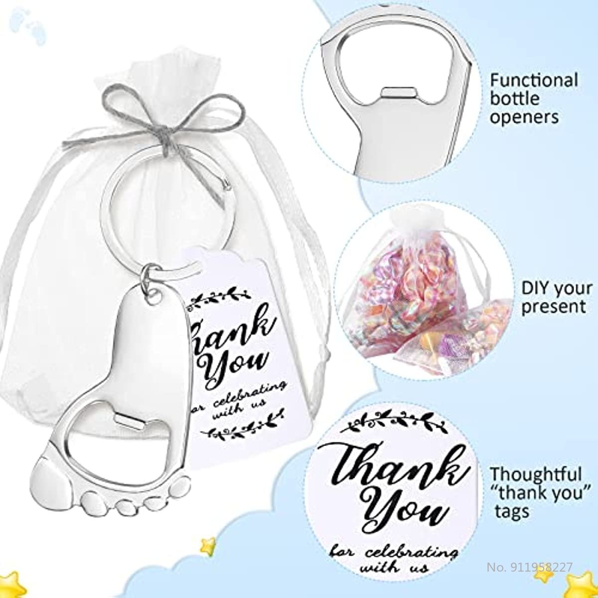 50-Piece Baby Footprint Key Ch - đánh giá và giá Zwitsal Baby Products