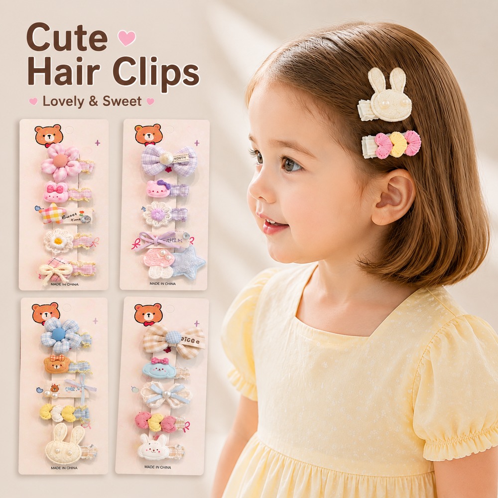 Cute Baby Hair Clips Set for G - đánh giá và giá Baby Products Gift